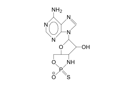 3'-Amino-3'-deoxy-adenosine-3',5'-cyclothionophosphate anion