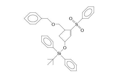 (1R,4R)-cis-1-Benzyloxymethyl-4-(T-butyl-diphenyl-silyloxy)-2-phenylsulfonyl-2-cyclopentene