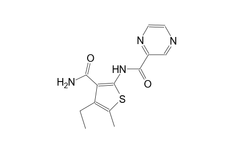 N-[3-(aminocarbonyl)-4-ethyl-5-methyl-2-thienyl]-2-pyrazinecarboxamide