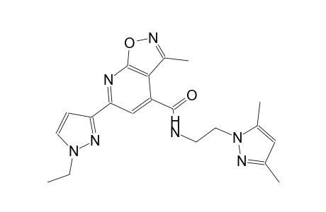isoxazolo[5,4-b]pyridine-4-carboxamide, N-[2-(3,5-dimethyl-1H-pyrazol-1-yl)ethyl]-6-(1-ethyl-1H-pyrazol-3-yl)-3-methyl-