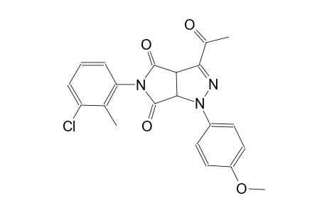 3-acetyl-5-(3-chloro-2-methylphenyl)-1-(4-methoxyphenyl)-3a,6a-dihydropyrrolo[3,4-c]pyrazole-4,6(1H,5H)-dione