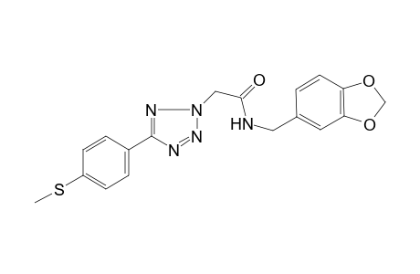 2-[5-[4-(methylthio)phenyl]tetrazol-2-yl]-N-piperonyl-acetamide