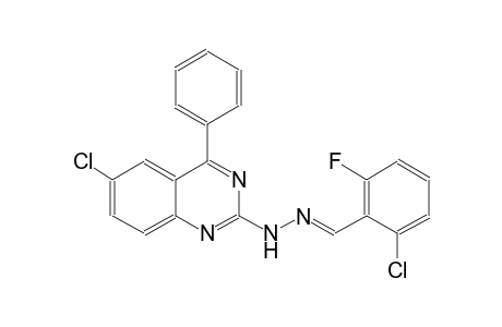 2-chloro-6-fluorobenzaldehyde (6-chloro-4-phenyl-2-quinazolinyl)hydrazone