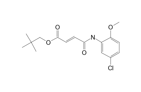 Fumaric acid, monoamide, N-(5-chloro-2-methoxyphenyl)-, neopentyl ester