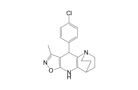 3-Methyl-4-(4-chlorophenyl)-4,11-dihydrooxazolo-[4',5':5,6]pyrido[2,3-b]quinuclidine