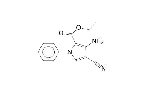 ethyl 1-phenyl-3-cyano-4-aminopyrrole-5-carboxylate