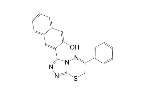 3-(6-phenyl-7H-[1,2,4]triazolo[3,4-b][1,3,4]thiadiazin-3-yl)-2-naphthol