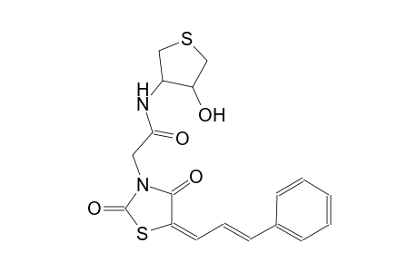 3-thiazolidineacetamide, 2,4-dioxo-5-[(2E)-3-phenyl-2-propenylidene]-N-[(3S,4R)-tetrahydro-4-hydroxythienyl]-, (5E)-