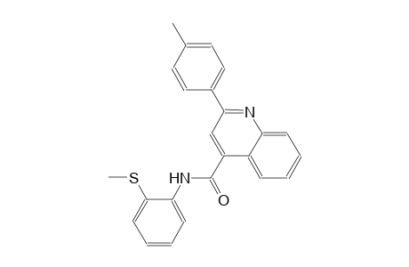 2-(4-methylphenyl)-N-[2-(methylsulfanyl)phenyl]-4-quinolinecarboxamide