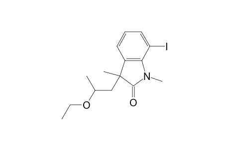 3-(2-Ethoxypropyl)-7-iodo-1,3-dimethylindolin-2-one