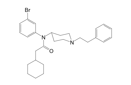 N-(3-Bromophenyl)-2-cyclohexyl-N-[1-(2-phenylethyl)piperidin-4-yl]acetamide