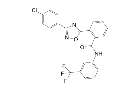 2-[3-(4-chlorophenyl)-1,2,4-oxadiazol-5-yl]-N-[3-(trifluoromethyl)phenyl]benzamide