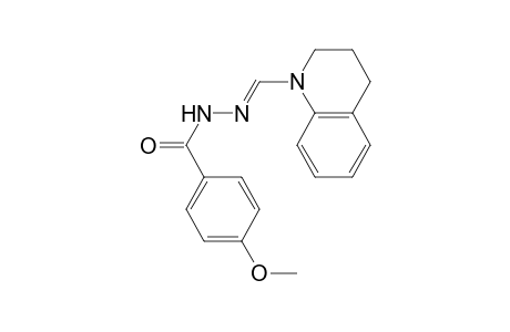 Benzoic acid, 4-methoxy-, N'-[[3,4-dihydro-1(2H)-quinolinyl]methylidene]hydrazide