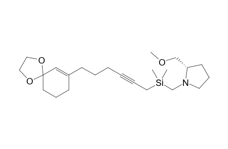 (2S)-1-({[6-(1,4-Dioxaspiro[4.5]dec-6-en-7-yl)hex-2-ynyl]dimethylsilyl}methyl)-2-methoxymethylpyrrolidine