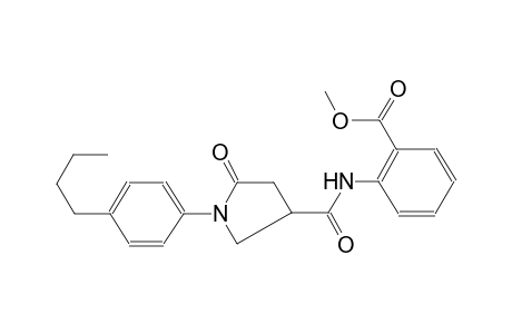 benzoic acid, 2-[[[1-(4-butylphenyl)-5-oxo-3-pyrrolidinyl]carbonyl]amino]-, methyl ester