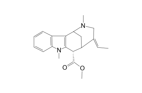 METHYL-(1RS,5SR,6RS)-4-(E)-ETHYLIDENE-2,7-DIMETHYL-1,2,3,4,5,6-HEXAHYDRO-1,5-METHANOAZOCINO-[4,3-B]-INDOLE-6-CARBOXYLATE