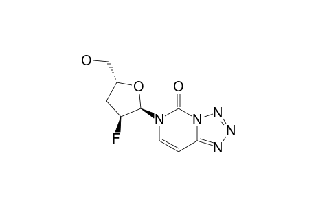 1-(2,3-DIDEOXY-2-FLUORO-BETA-D-ARABINOFURANOSYL)-TETRAZOLO-[4,5-C]-PYRIMIDIN-2-ONE