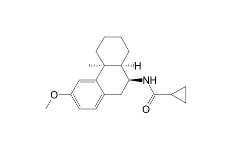 Cyclopropanecarboxamide, N-(4b,5,6,7,8,8a,9,10-octahydro-3-methoxy-4b-methyl-9-phenanthrenyl)- , (4b.alpha.,8a.alpha.,9.beta.)-(.+-.)-