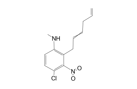 4-Chloro-N-methyl-2-[1-(2,5-hexadienyl)]-3-nitroaniline