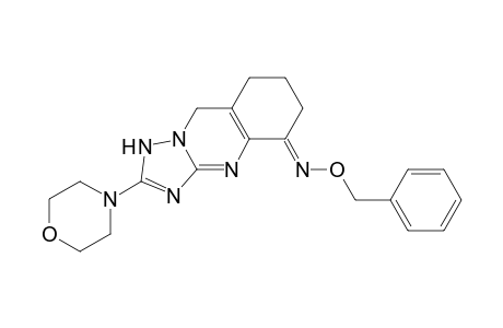 2-Morpholino-5-benzyloximino-6,7,8,9-tetrahydro-10H-1,2,4-triazolo[5,1-b]quinazoline