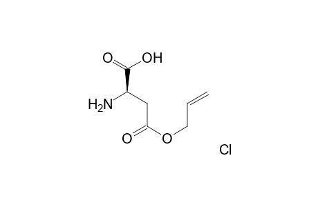 .beta.-Allyl (2R)-aspartate ester hydrochoride