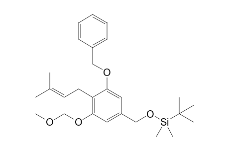 tert-Butyl-[[3-(methoxymethoxy)-4-(3-methylbut-2-enyl)-5-phenylmethoxy-phenyl]methoxy]-dimethyl-silane