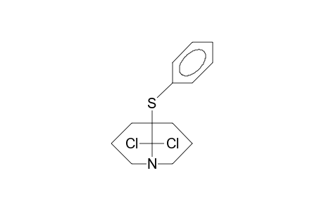 9,9-Dichloro-5-phenylthio-1-aza-bicyclo(3.3.1)nonane