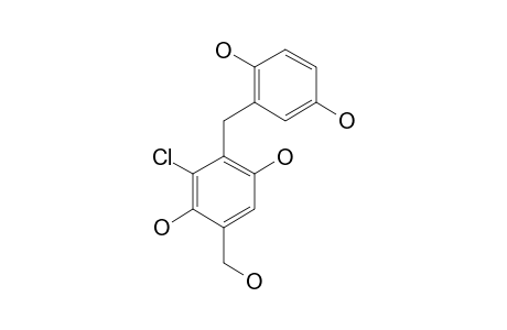 3-CHLORO-2-(2,5-DIHYDROXYBENZYL)-5-(HYDROXYMETHYL)-BENZENE-1,4-DIOL