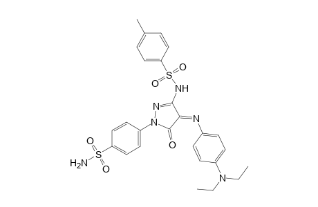 N-[4-(p-diethylaminophenylimino)-5-oxo-1-p-sulfamoylphenyl-2-pyrazolin-3-yl]-p-toluenesulfonamide