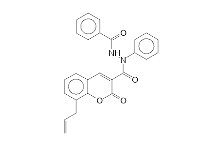 3-(1-Phenyl-2-benzoylhydrazino)carbonyl-8-allyl-2-chromone