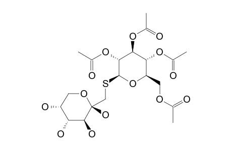 1-S-(2,3,4,6-TETRA-O-ACETYL-BETA-D-GLUCOPYRANOSYL)-1-THIO-BETA-D-FRUCTOPYRANOSIDE