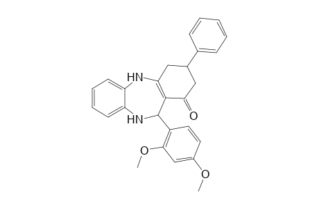11-(2,4-Dimethoxyphenyl)-3-phenyl-2,3,4,5,10,11-hexahydro-1H-dibenzo[b,e][1,4]diazepin-1-one