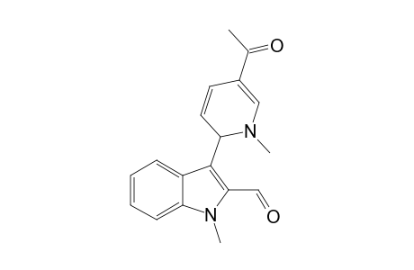 5-ACETYL-2-(2-FORMYL-1-METHYL-3-INDOLYL)-1-METHYL-1,2-DIHYDROPYRIDINE
