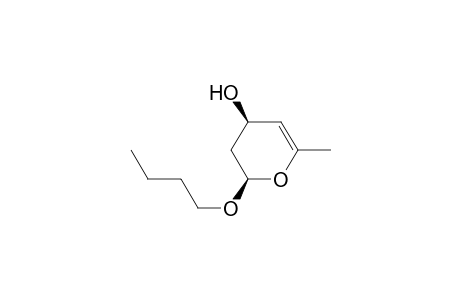 (2R*,4R*)-2-n-Butoxy-4-hydroxy-6-methyl-2,3-dihydro-4H-pyran