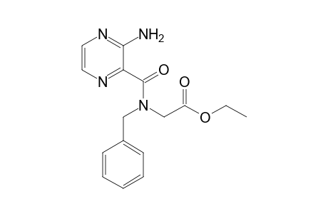 N-Benzyl-N-ethoxycarbonylmethyl-3-aminopyrazine-2-carboxamide