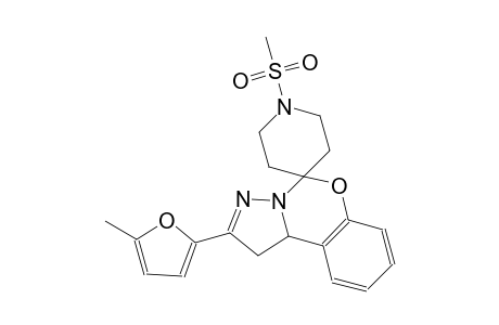 2-(5-methylfuran-2-yl)-1'-(methylsulfonyl)-1,10b-dihydrospiro[benzo[e]pyrazolo[1,5-c][1,3]oxazine-5,4'-piperidine]