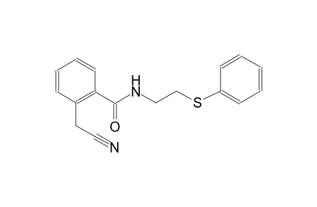 2-(cyanomethyl)-N-[2-(phenylsulfanyl)ethyl]benzamide