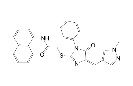 2-({(4E)-4-[(1-methyl-1H-pyrazol-4-yl)methylene]-5-oxo-1-phenyl-4,5-dihydro-1H-imidazol-2-yl}sulfanyl)-N-(1-naphthyl)acetamide
