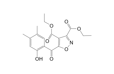 Diethyl 5-(2-Hydroxy-4,5-dimethylbenzoyl)-1,2-oxazole-3,4-dicarboxylate