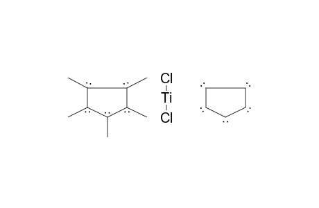 Titanium, dichloro(.eta.5-2,4-cyclopentadien-1-yl)[(1,2,3,4,5-.eta.)-1,2,3,4,5-pentamethyl-2,4-cyclopentadien-1-yl]-