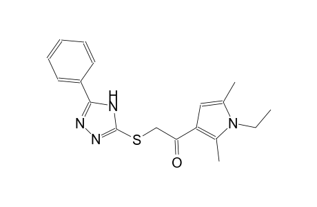 ethanone, 1-(1-ethyl-2,5-dimethyl-1H-pyrrol-3-yl)-2-[(5-phenyl-4H-1,2,4-triazol-3-yl)thio]-