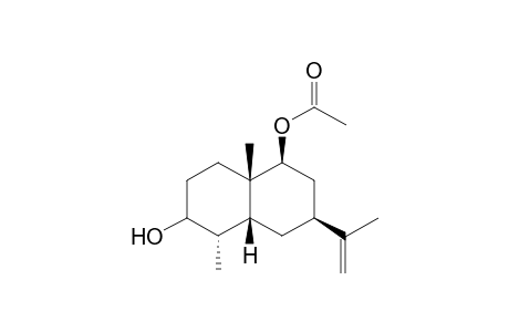 3-Hydroxy-9-.beta.-acetoxy-11(12)-en-7-.alpha.H-eudesmane