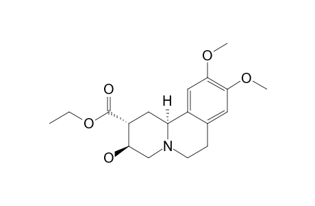 ETHYL-(9,10-DIMETHOXY-3-BETA-HYDROXY-1,2,4,6,7,11B-ALPHA-HEXAHYDRO-3H-BENZO-[A]-QUINOLIZIN-2-ALPHA-YL)-CARBOXYLATE