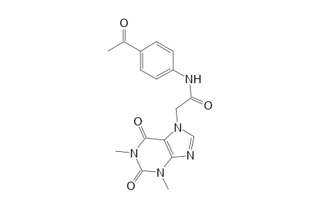 Acetamide, N-(4-acetylphenyl)-2-(1,3-dimethyl-2,6-dioxo-1,2,3,6-tetrahydropurin-7-yl)-
