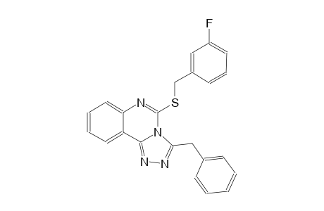 [1,2,4]triazolo[4,3-c]quinazoline, 5-[[(3-fluorophenyl)methyl]thio]-3-(phenylmethyl)-