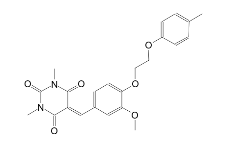 2,4,6(1H,3H,5H)-pyrimidinetrione, 5-[[3-methoxy-4-[2-(4-methylphenoxy)ethoxy]phenyl]methylene]-1,3-dimethyl-