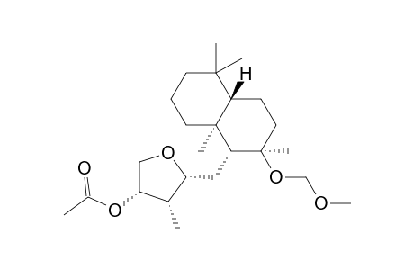 (12R*,13S*,14S*)-14-Acetoxy-8-(methoxymethoxy)-12,15-epoxylabdan