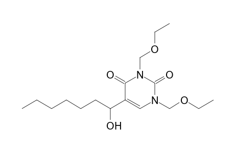 1,3-Bis(ethoxymethyl)-5-(1-hydroxyheptyl)-1H-pyrimidine-2,4-dione