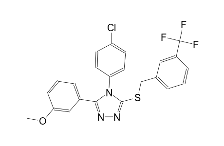 4-(4-chlorophenyl)-3-(3-methoxyphenyl)-5-{[3-(trifluoromethyl)benzyl]sulfanyl}-4H-1,2,4-triazole
