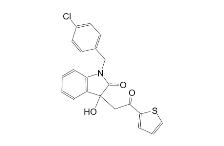1-(4-chlorobenzyl)-3-hydroxy-3-[2-oxo-2-(2-thienyl)ethyl]-1,3-dihydro-2H-indol-2-one